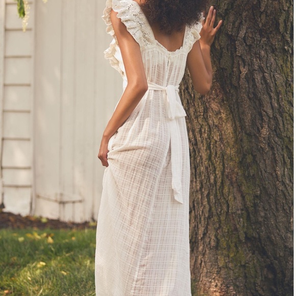 Anthropologie White Maxi - Picture 3 of 9